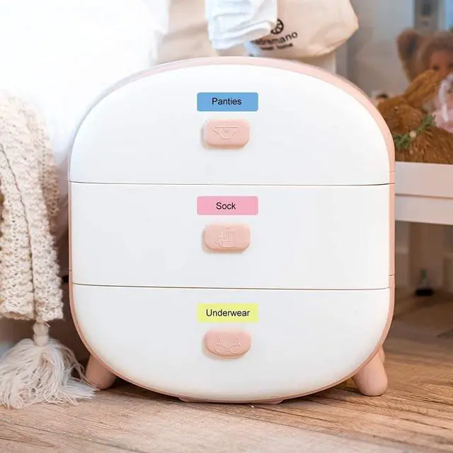 Alt view image 5 of 7 - Phomemo D30 Label Maker Machine with 4 Tapes - Black on Pink, Blue, Yellow, White Tape, Mini Bluetooth Label Printer, Portable Smart Phone Handheld Sticker Mini Labeler Inkless Rechargeable, BPA-Free