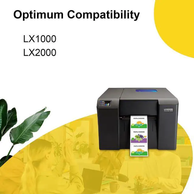 Alt view image 3 of 6 - Compatible LX1000 LX2000 Ink Cartridge Replacement for Primera 53461 53462 53463 Color Ink with Primera LX1000 LX2000 Color Label Printers(1Cyan 1Magenta 1Yellow, 3 Pack)