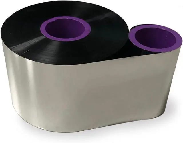 Main image of 1 Roll 5.98" x 1968' (152mm x 600m) Standard Near-Edge Wax/Resin Thermal Transfer Ribbon Black 1" Core Coated Side Out (CSO) for 9550 Printers