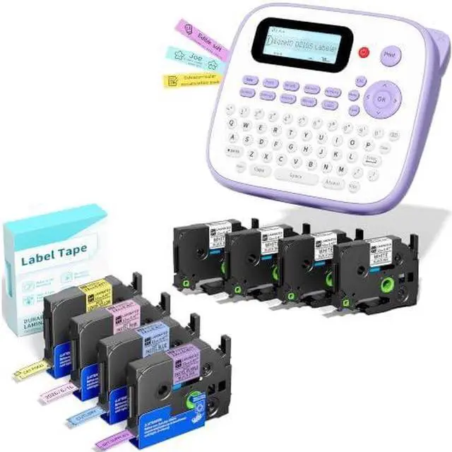 Main image of Label Maker with Tapes 8PK Bundle 12mm 0.47 Laminated Color, Label Maker Waterproof-Labels, Portable D210S Labeler Machine, Wireless Labeling Machine for Jars Bottle School Supplies