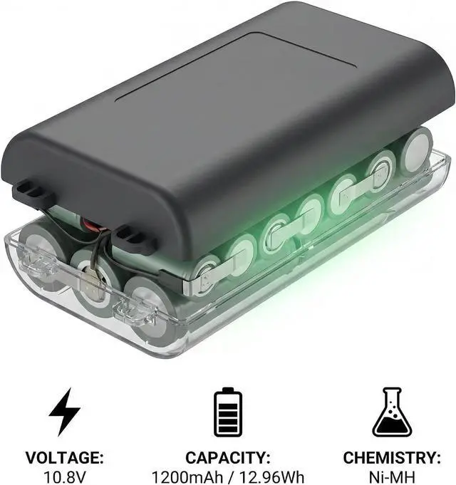Alt view image 3 of 6 - 2 Pack BMP61 Battery Compatible with BMP41 M410 BMP41-BATT Label Printer 10.8V 1200mAh