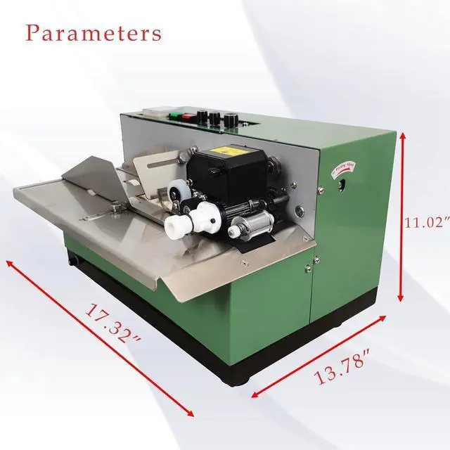 Alt view image 6 of 7 - Solid Ink Coding Machine Automatic Ink Wheel Continuous Coding Machine for Paper Plastic Film Aluminum Foil Paint 110V