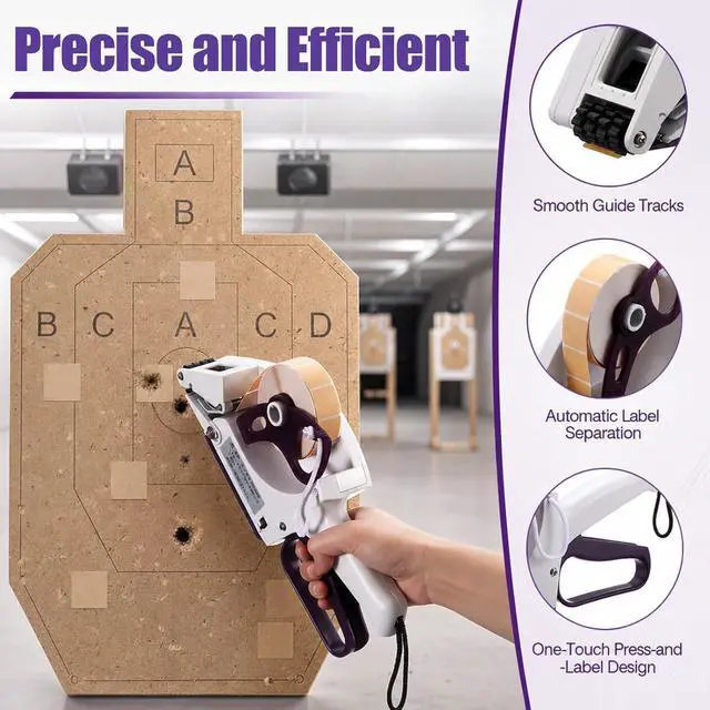 Alt view image 3 of 7 - Label Applicator, Target Pasters Gun with 2 Rolls Target Pasters