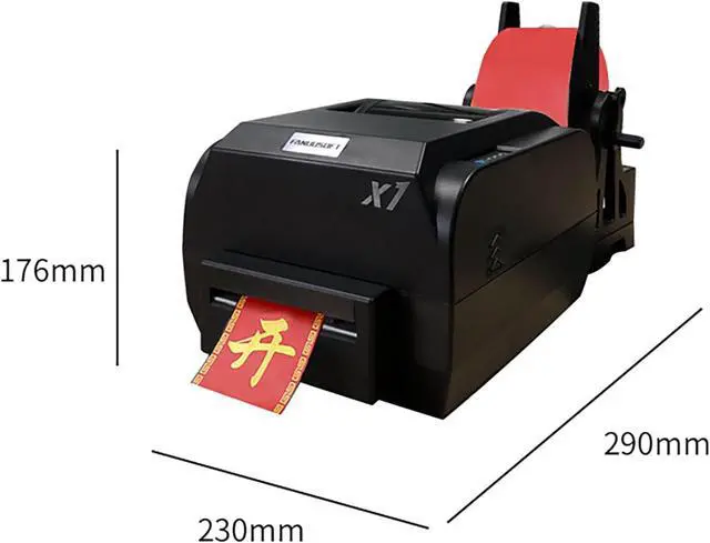 Alt view image 7 of 7 - Satin Ribbon Printing Machine with Holder,200 Dpi Ribbon Printer Machine Stain Ribbon Label Printer 150mm/S Supports 50+ Languages, DIY Decorative RibbonSingle Row