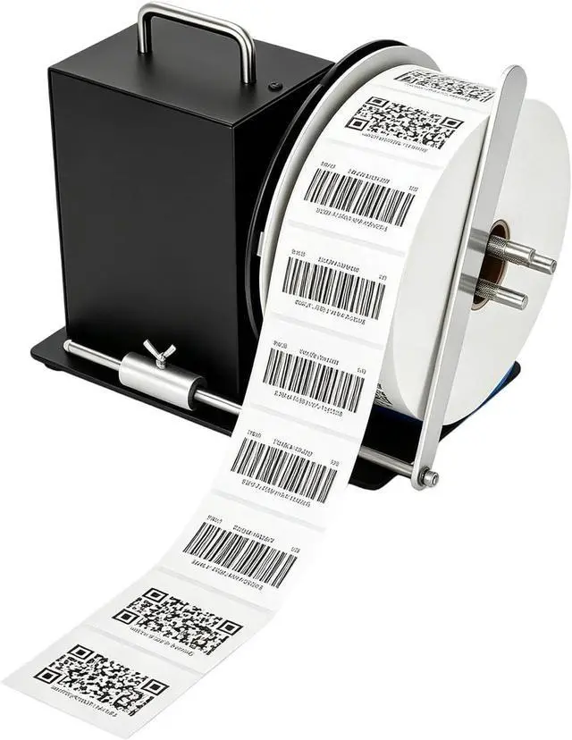 Main image of Automatic Label Rewinder Machine, Label Rewinder for 1"/1.5"/3" Core, Adjustable Speed Sync with Printer, Max Label Diameter 7.28" Width 4.72" and 2 Way Winding Direction