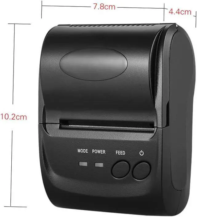 Alt view image 4 of 7 - Thermal Printer 58Mm, POS-5802DD Mini Portable Wireless USB Thermal Printer Receipt Ticket POS Printing for iOS Android Windows