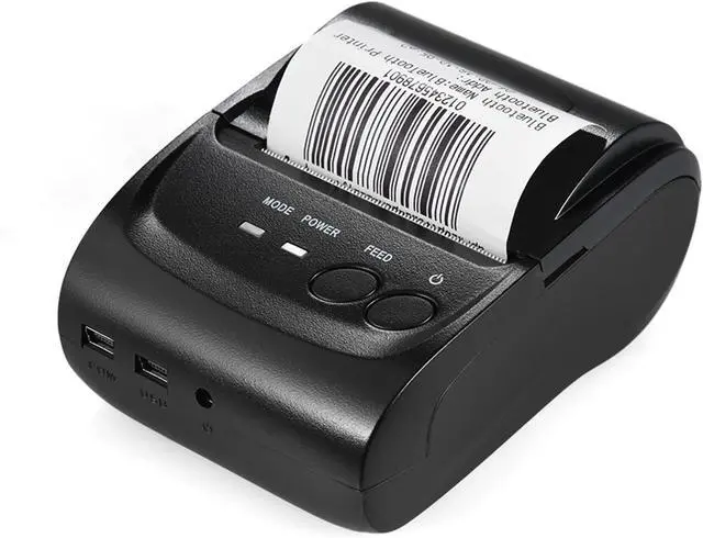 Alt view image 5 of 7 - Thermal Printer 58Mm, POS-5802DD Mini Portable Wireless USB Thermal Printer Receipt Ticket POS Printing for iOS Android Windows