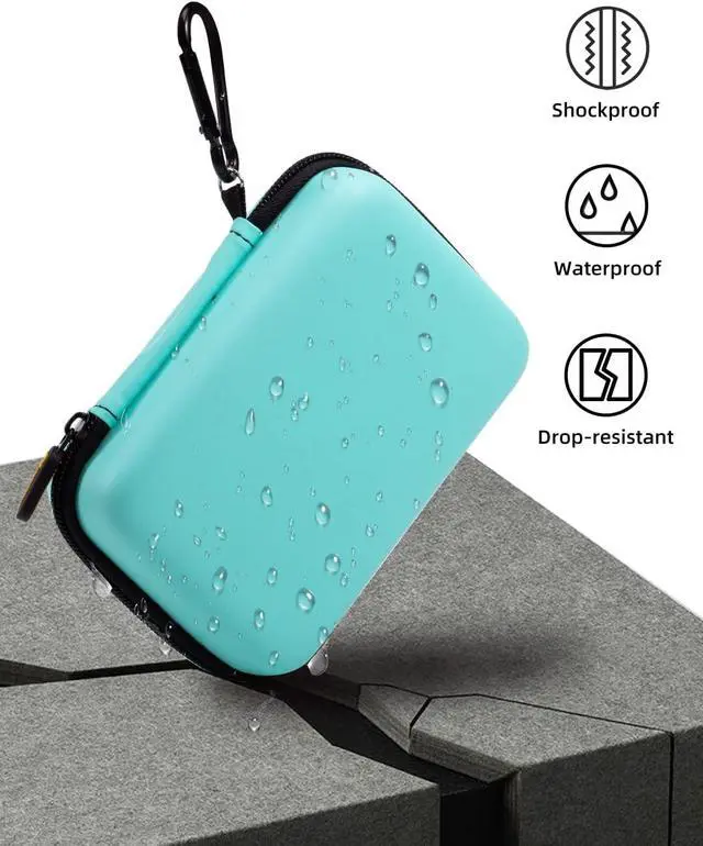 Alt view image 6 of 7 - Phomemo M02 mini Printer with Green Hard Carrying case Bundle