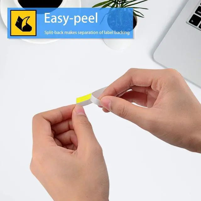 Alt view image 2 of 7 - Cruxer Compatible for Brother TZES651 24mm 1" Extra-Strength Adhesive Label Tape Black on Yellow for P-Touch PTD600 D600VP PTP700 P750W P900W P950NW PTP710BT PT-9600 PT-H500LI Label Makers, 10-Pack