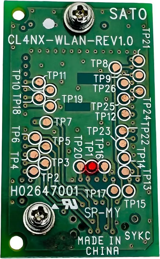 Alt view image 3 of 7 - Tekswamp SATO WWCL05082 Wireless WLAN Network Kit WiFi PCB Board with Antenna for CL4NX CL4NX Plus CL6NX CL6NX Plus Thermal Label Printers