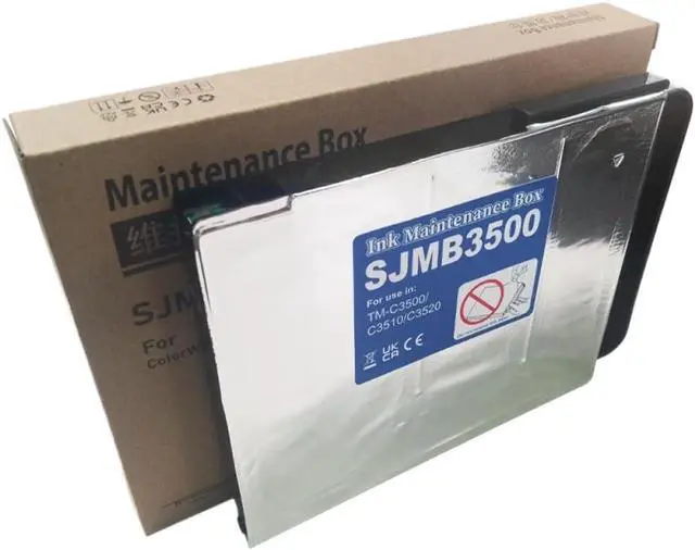 Alt view image 2 of 6 - Maintenance Box with Chip Compatible with ColorWorks TM-C3500 TM-C3510 TM-C3520 TM C3500 Label Printer