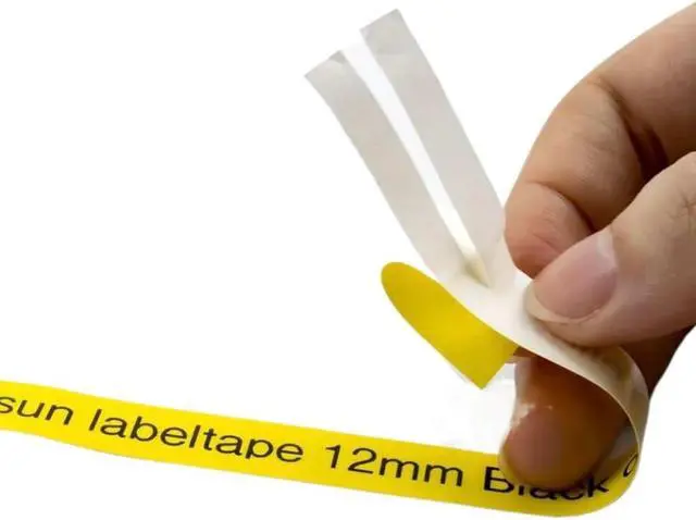 Alt view image 3 of 6 - 10Pcs 18443 Labels for Tape 18443 9mm Black On White Label Tape Compatible with 4200 5000 5200 6000 Label Maker