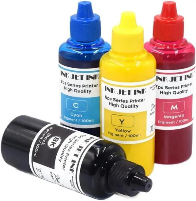Main image of 4pcs 100ml Colorworks Pigment Refill Ink Cartridge SJiC22P Compatible with TM-C3500 TM-C3510 TM-C3520 Label Printer