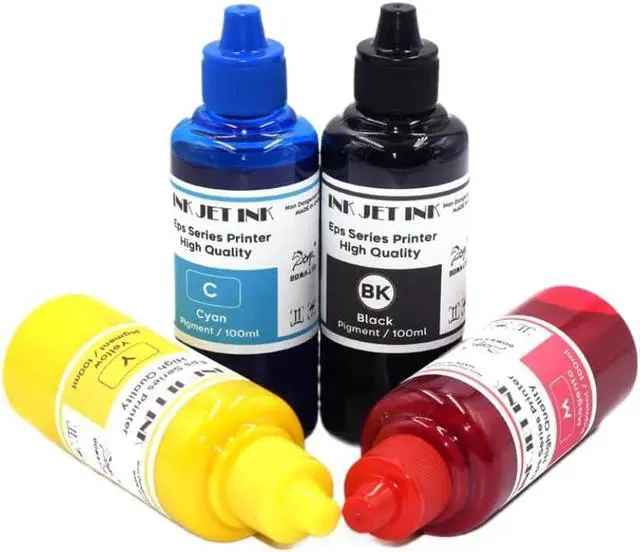 Alt view image 5 of 6 - 4pcs 100ml Colorworks Pigment Refill Ink Cartridge SJiC22P Compatible with TM-C3500 TM-C3510 TM-C3520 Label Printer