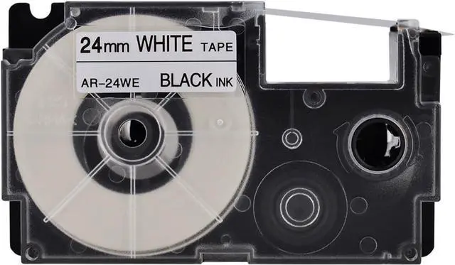 Main image of 20 X Compatible with Cassette Label Tape XR24WE XR-24WE XR-24WE2S XR24WE2S Black on White 24mm 1 inch x 26.2 Feet Replacement for CWL300 KL-430 KL-820 KL-7000 KL-7200 KL-8100 Label Maker