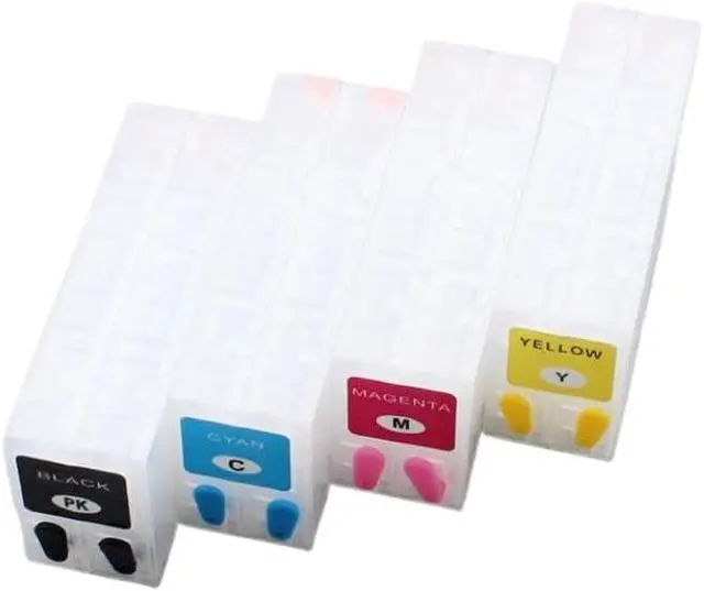 Alt view image 3 of 6 - Refillable Ink Cartridge 4 Color Per Set Compatible with TM-C3500 TM-C3510 TM-C3520 GJiC22P Label Printer
