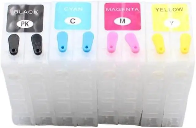 Alt view image 5 of 6 - Refillable Ink Cartridge 4 Color Per Set Compatible with TM-C3500 TM-C3510 TM-C3520 GJiC22P Label Printer
