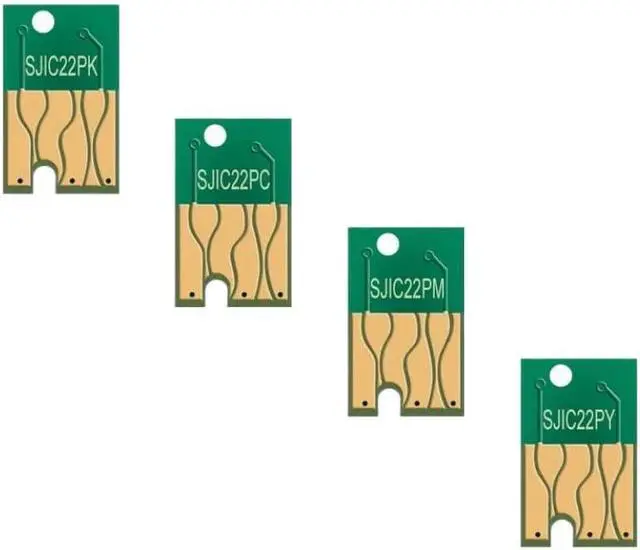 Alt view image 3 of 3 - SJIC22P One-Time Use Chip for 4-Color Ink Cartridge Compatible with ColorWorks C3500 and TM-C3500 Label Printers
