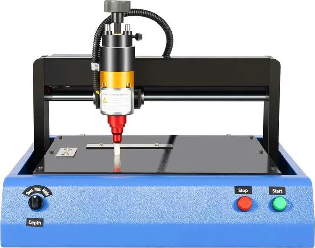 Main image of Electric Metal Marking Machine 400W - 7.9x5.9" Marking Area, 2in/s Speed, 96HRA Needle - for VIN, Serial Numbers on Aluminum, Steel, Copper (200x150mm)