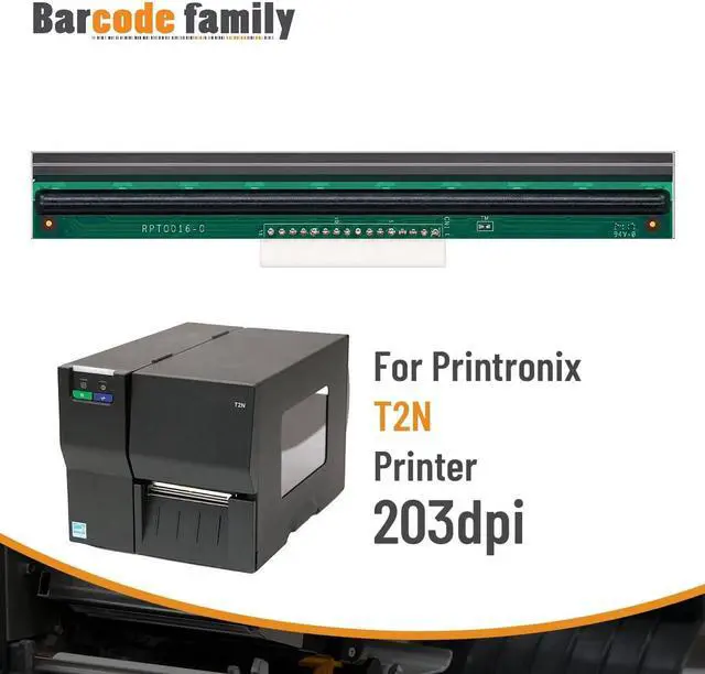 Alt view image 2 of 7 - 257341-003 T2N 4" 203DPI Thermal Printhead for Printronix T2N