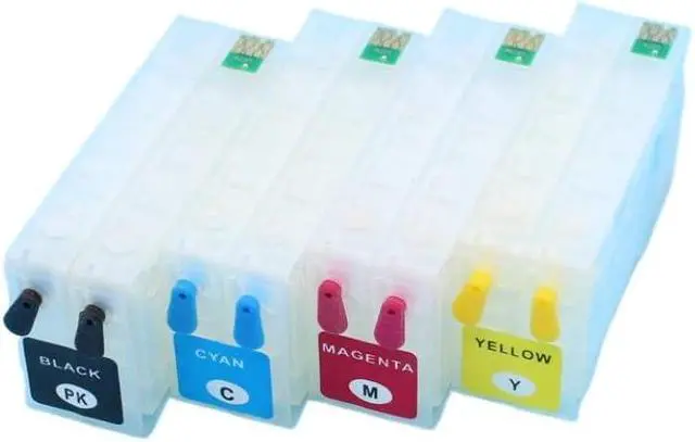 Alt view image 3 of 3 - LINGYUE SJIC22P Refill Ink Cartridge with Chip Compatible with TM-C3500 C3510 C3520 Colorworks Label Printer