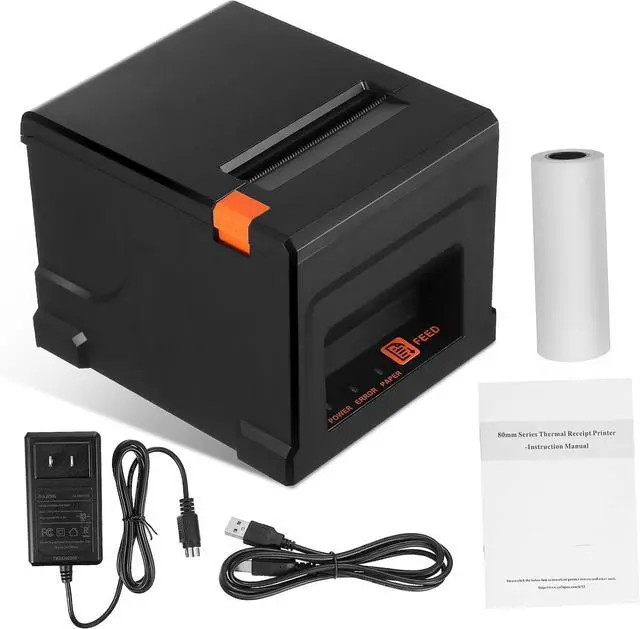 Main image of Thermal Receipt Printer Auto Cutter Portable Label Printer for Small Business and Supermarkets USB Ethernet Support for