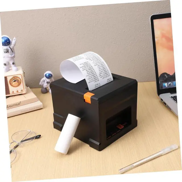 Alt view image 2 of 7 - Thermal Receipt Printer Auto Cutter Portable Label Printer for Small Business and Supermarkets USB Ethernet Support for