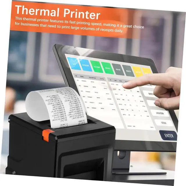 Alt view image 3 of 7 - Thermal Receipt Printer Auto Cutter Portable Label Printer for Small Business and Supermarkets USB Ethernet Support for
