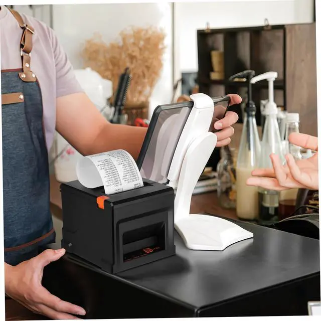 Alt view image 4 of 7 - Thermal Receipt Printer Auto Cutter Portable Label Printer for Small Business and Supermarkets USB Ethernet Support for