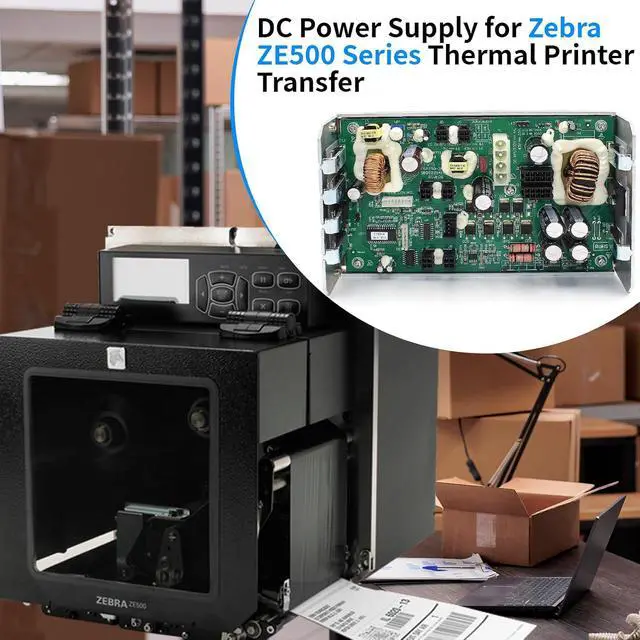 Alt view image 2 of 7 - P1046696-132 DC Power Supply for Zebra ZE500-4 ZE500-6 ZE500 Series Thermal Barcode Printer Engine 203dpi 300dpi