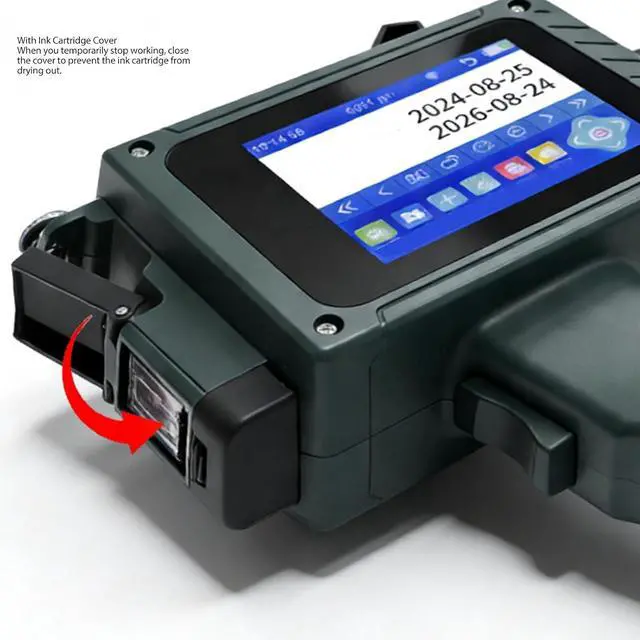 Alt view image 4 of 7 - 12.7mm Inkjet Printer with Touch Screen for Date Numbers in Plastic Bags, Intelligent CPU, Support for Multiple Input