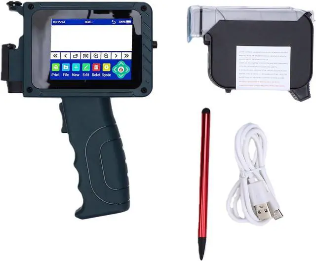 Alt view image 6 of 7 - 12.7mm Inkjet Printer with Touch Screen for Date Numbers in Plastic Bags, Intelligent CPU, Support for Multiple Input