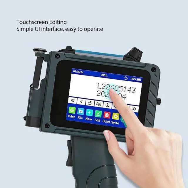 Alt view image 2 of 7 - 12.7mm Inkjet Printer with Touch Screen for Date Numbers in Plastic Bags, Intelligent CPU, Support for Multiple Input