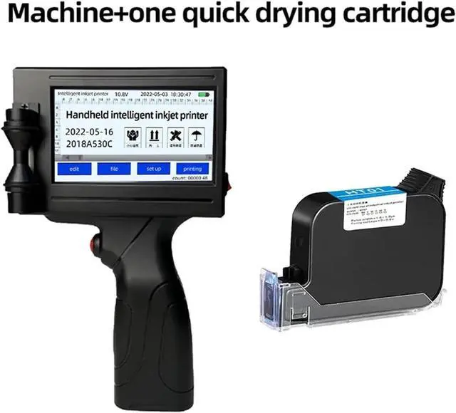 Alt view image 2 of 6 - Label Printer, Portable Inkjet Printer Production Date Batch Number Code Coding Suitable for Carton Plastic Bag Outer Packaging