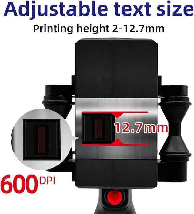 Alt view image 5 of 6 - Label Printer, Portable Inkjet Printer Production Date Batch Number Code Coding Suitable for Carton Plastic Bag Outer Packaging