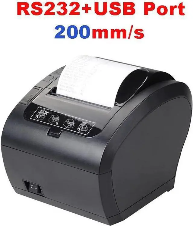 Main image of 80mm Thermal Receipt Printer POS Printer USB Bluetooth Ethernet Port with Auto Cutter(306 USB RS232 Port)