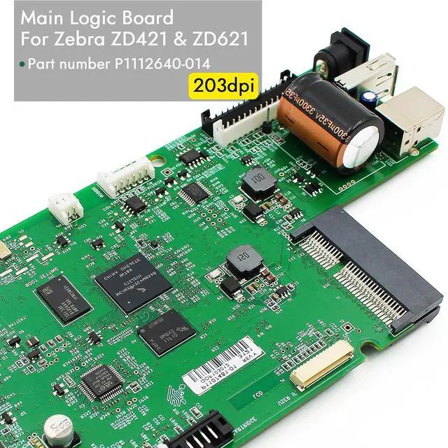 Alt view image 4 of 7 - GETPARTS P1112640-014 Main Logic Board fit for ZD421 Mainboard Motherboard Thermal Desktop Printer ZD 421 203dpi Only
