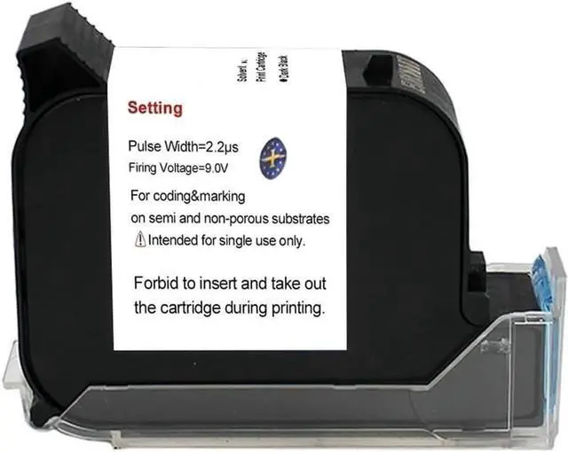 Main image of 12.7mm Portable Handheld Inkjet Printer &White Ink Cartridge for Text QR Barcode Logo(White Ink Cartridges 3pcs)