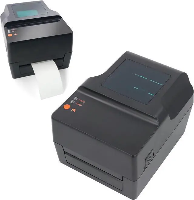 Main image of Thermal Transfer Printer, High Resolution Double Modes Label Sticker Printer with Shipping for Various Labels, 4x6in to 2x1in, USB Connectivity, Direct Thermal with Ribbon (US Plug)