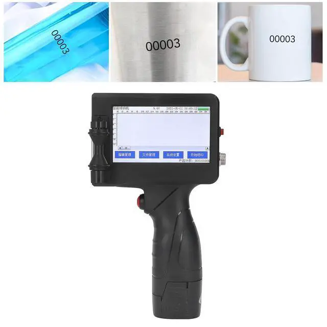 Alt view image 5 of 7 - Hilitand Handheld Inkjet Printer, Quick Drying Portable Handheld Inkjet Printer with LED for Barcode Label, 3D Printer Platforms