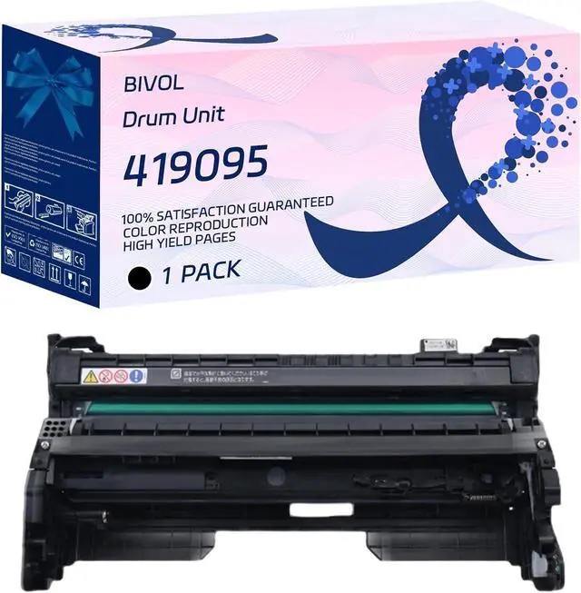 Main image of BIVOL Compatible for Ricoh 419095 Drum Unit Work for Ricoh IM 350F IM 430F IM 430Fb P 501 P 502 Printers, with Chip, High Yield 40000 Pages, Vivid Colors (Black)