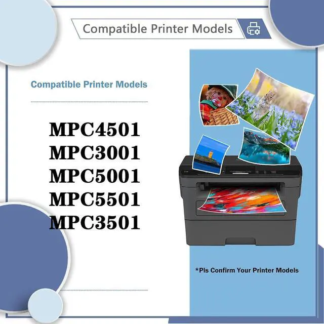 Alt view image 2 of 7 - MPC4501 Drum Unit with 100,000 Pages Yield Compatible for Ricoh MPC3001 MPC5001 MPC5501 MPC3501 Printers Cyan*1