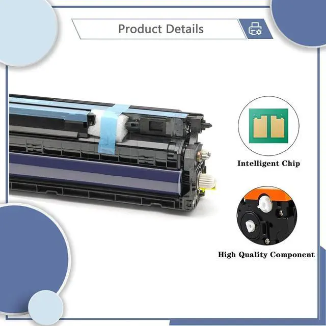 Alt view image 4 of 7 - MPC4501 Drum Unit with 100,000 Pages Yield Compatible for Ricoh MPC3001 MPC5001 MPC5501 MPC3501 Printers Cyan*1