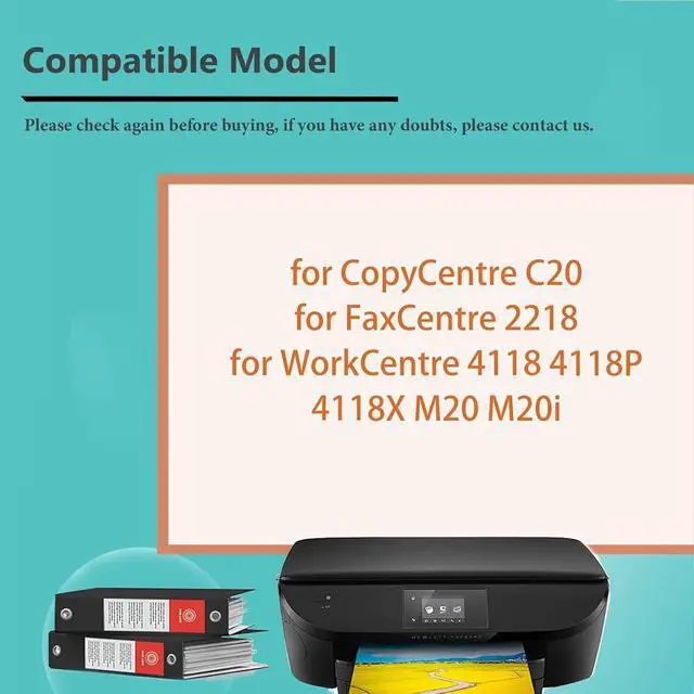 Alt view image 2 of 7 - POYRAZ 113R00671 Drum Cartridge Compatible for Xerox C20 2218 WorkCentre 4118 4118P 4118X M20 M20i Printer,Imaging Drum Unit, blue