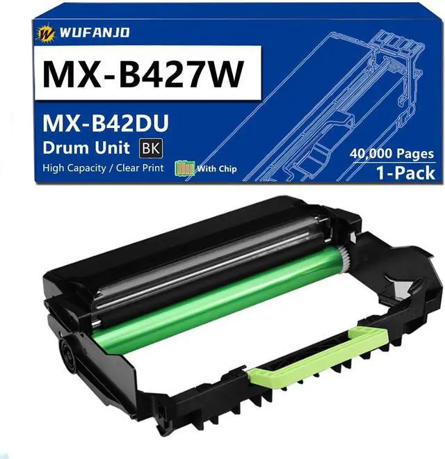 Main image of MX-B427W Drum Unit for MX-B42DU Compatible for Sharp MX-B427PW MX-B427W Printer, MXB42DU Black Imaging Unit High-Yield 40,000 Pages