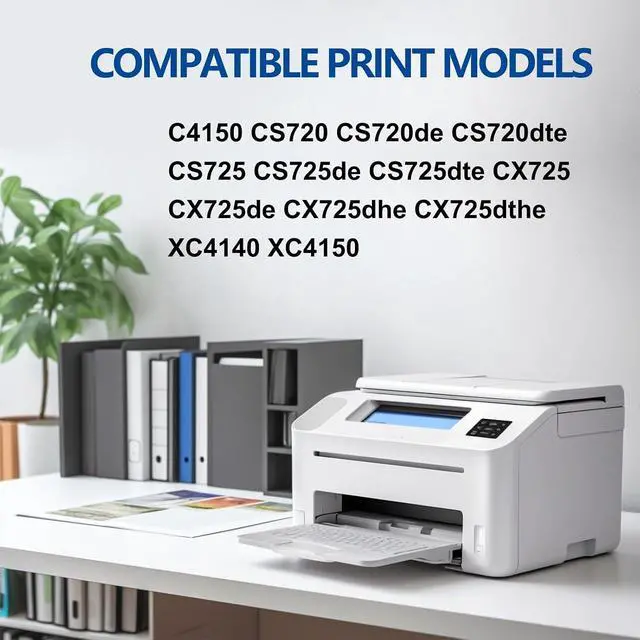 Alt view image 2 of 7 - CS720 Drum Unit Kit Compatible for Lexmark 74C0ZK0 74C0ZV0 Imaging Drum, Work for CS720de CS720dte CS725de CS725dte CX725de CX725dhe CX725dthe Printers, 1 Cyan