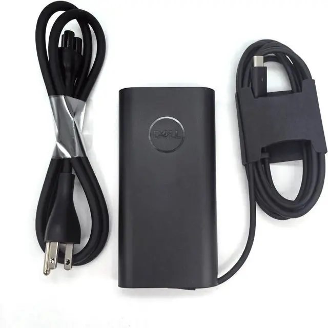 Main image of Dell Laptop Charger 90W Watt USB Type C GAN, Latitude 9330 9430 7430 5530 5531 7330 5431 5531 5330 7330 7530 AC Adapter, Black, LA90PM170