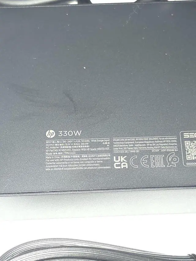 Alt view image 6 of 7 - HP BF7A6AA-ABA 330W Smart AC Adapter for 4.5mm Barrel DC Port