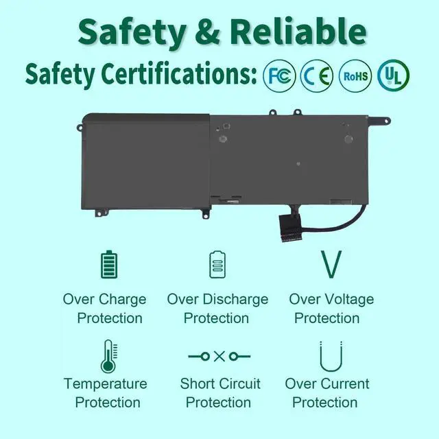Alt view image 3 of 7 - 99Wh 9NJM1 Battery Replacement for Dell Alienware 17 R4 R5 15 R3 R4