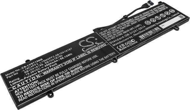 Main image of Cameron Sino AQQXING New Rechargeable Battery for Yoga Slim 7 15, Yoga Slim 7-15IMH05 (4500mAh) 5B10X18187, L19C4PF2, L19M4PF2, SB10X18189, SB10X18190